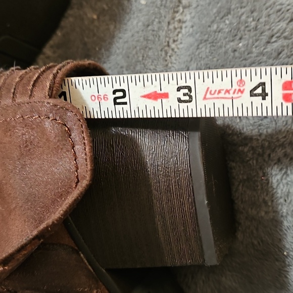 Womens Brown Ankle Boots Size 11 - Picture 4 of 7